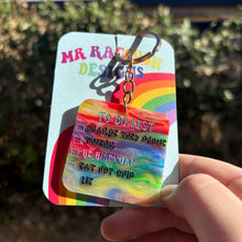 Load image into Gallery viewer, Be bisexual, lie Keychain