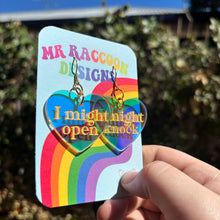 Load image into Gallery viewer, i might open I might knock Dangles