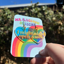 Load image into Gallery viewer, i might open I might knock Dangles