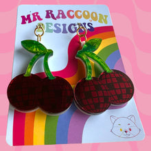 Load image into Gallery viewer, Disco Cherries Dangles