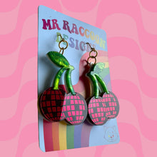 Load image into Gallery viewer, Disco Cherries Dangles