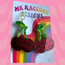 Load image into Gallery viewer, Disco Cherries Dangles