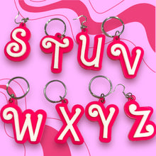 Load image into Gallery viewer, Plastic Letter Keychain