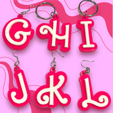 Load image into Gallery viewer, Plastic Letter Keychain
