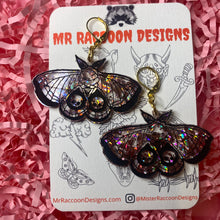 Load image into Gallery viewer, Death Moth Dangles - Glitter Colours