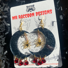 Load image into Gallery viewer, Webbed Moon Dangles