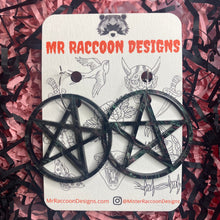 Load image into Gallery viewer, Pentagram Hoops - Various Colours