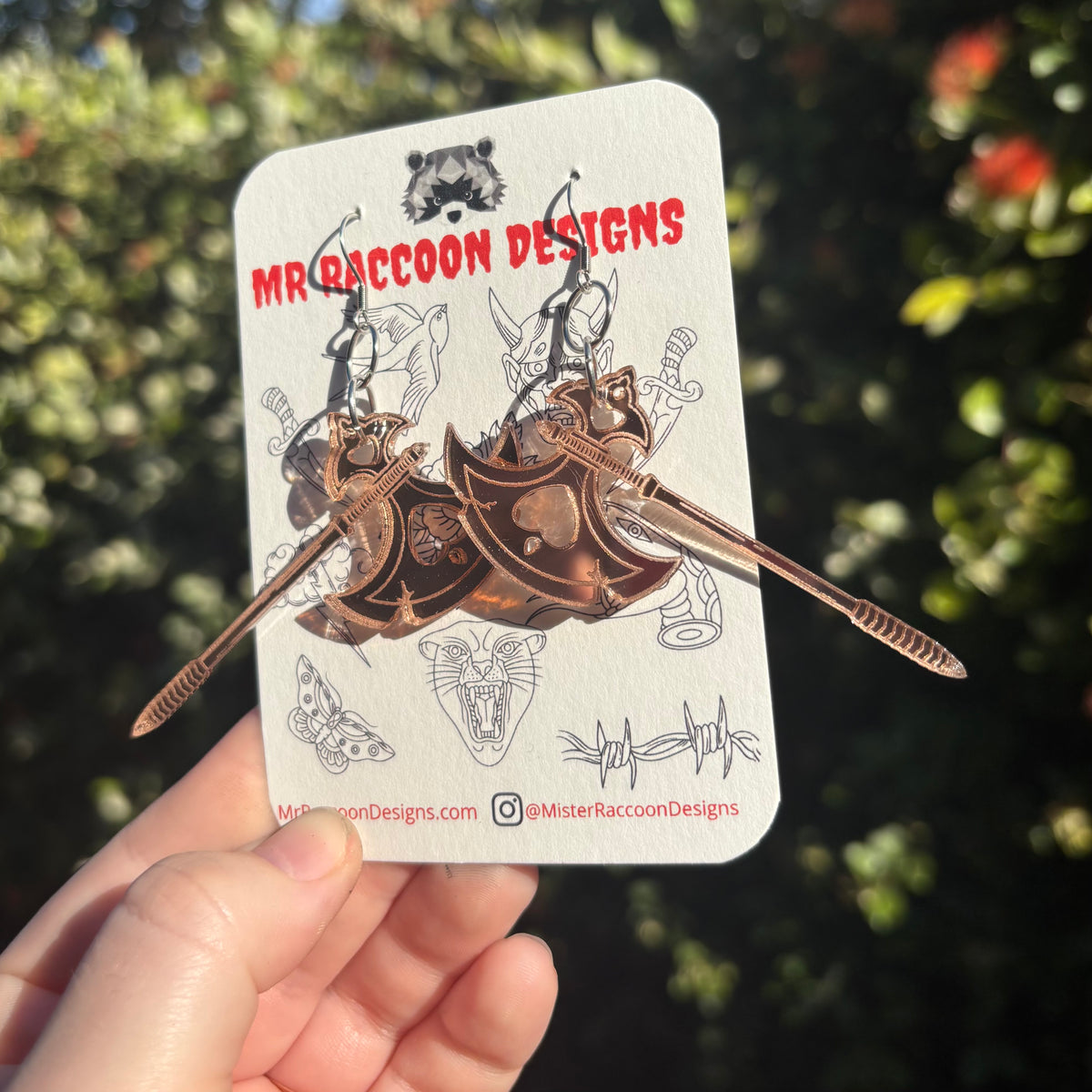 Mirror Battle Axes – Mr Raccoon Designs