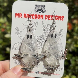 Batty Ghost Dangles