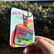 Load image into Gallery viewer, Be bisexual, lie Keychain
