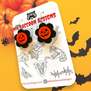 Undead Pumpkin Dangles