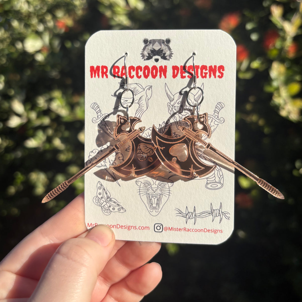 Mirror Battle Axes – Mr Raccoon Designs