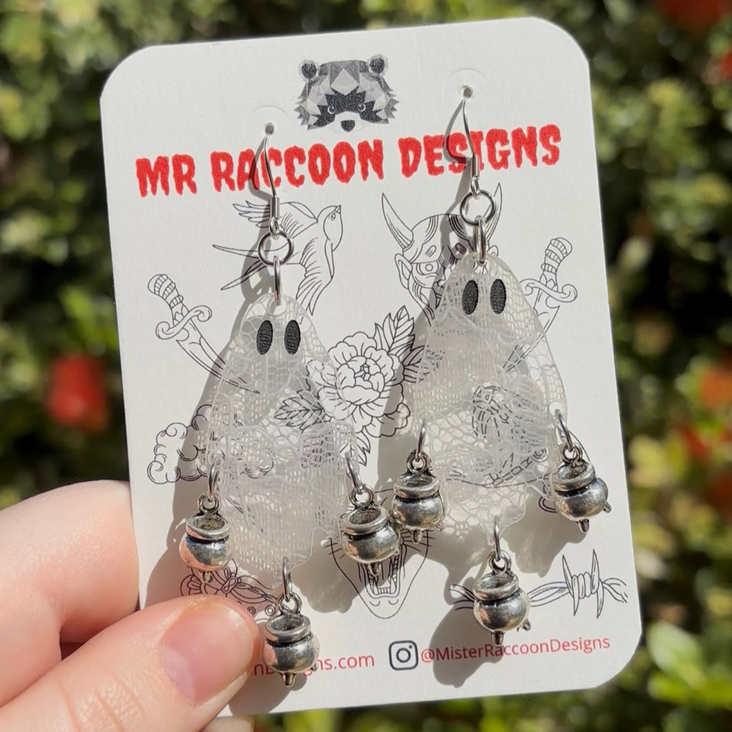 Cauldron Ghost Dangles