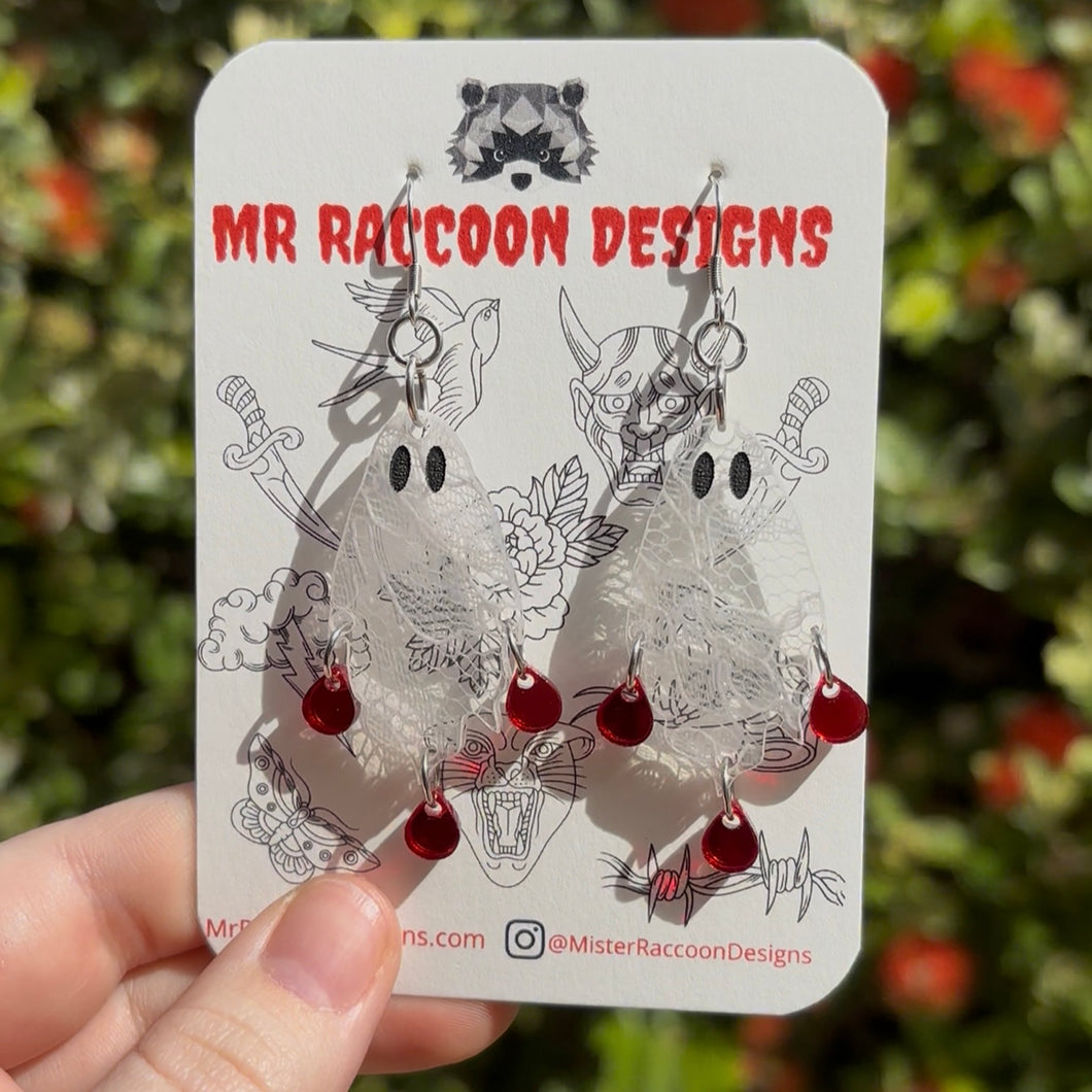 Bloody Ghost Dangles
