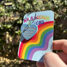 Load image into Gallery viewer, Thinking about hockey boys Keychain
