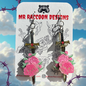 Rosey Sword Dangles