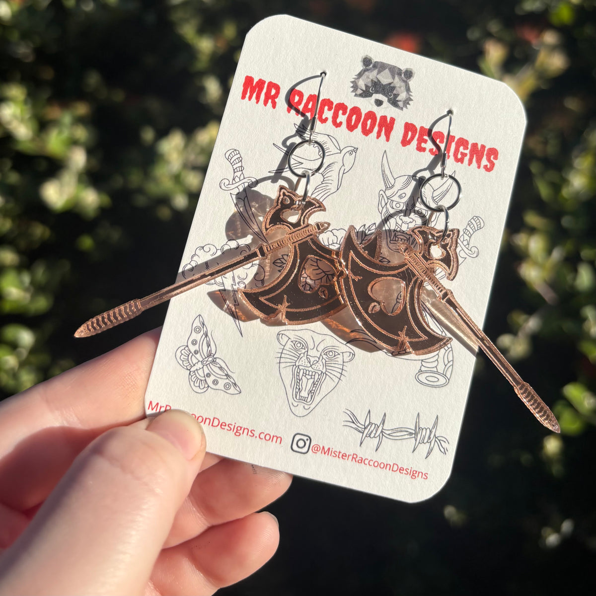 Mirror Battle Axes – Mr Raccoon Designs