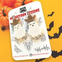 Load image into Gallery viewer, Cowboy Ghost Dangles
