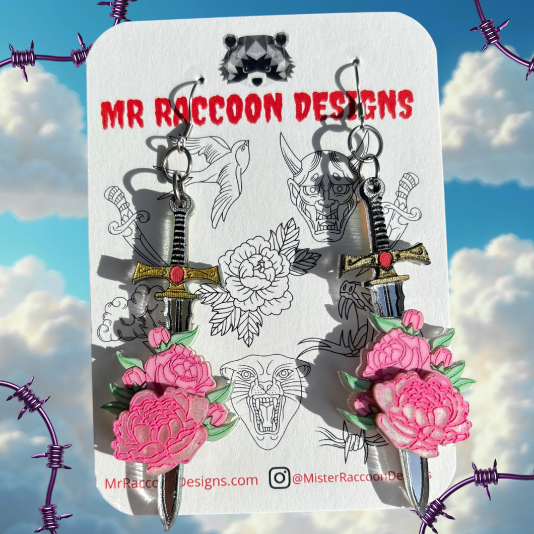 Rosey Sword Dangles