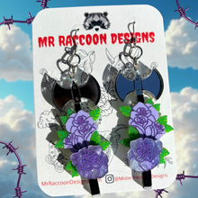 Load image into Gallery viewer, Rosey Axe Dangles
