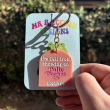 Load image into Gallery viewer, Mmmm plastic shoes Keychain
