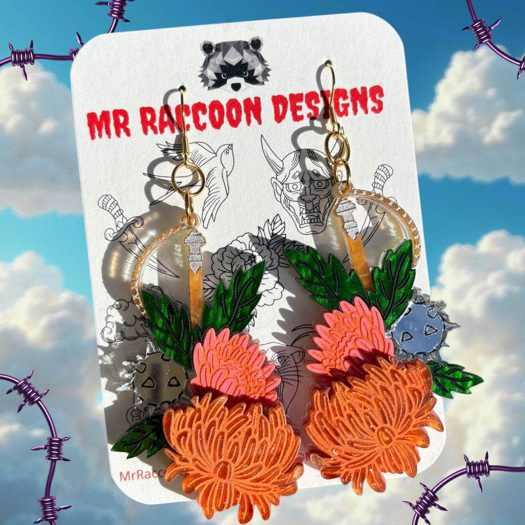 Flowery Flail Dangles