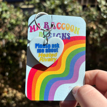 Load image into Gallery viewer, Ask me about heated rivalry Keychain
