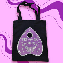 Load image into Gallery viewer, Purple Ouija Planchette Tote
