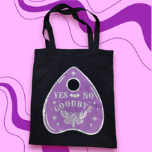 Load image into Gallery viewer, Purple Ouija Planchette Tote
