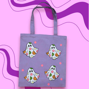 Flower Ghost Tote