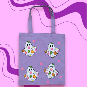 Flower Ghost Tote