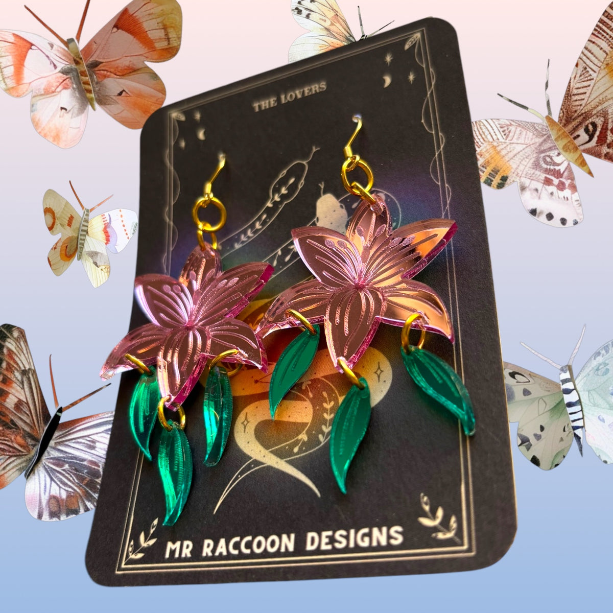 Mirrored Lillies – Mr Raccoon Designs