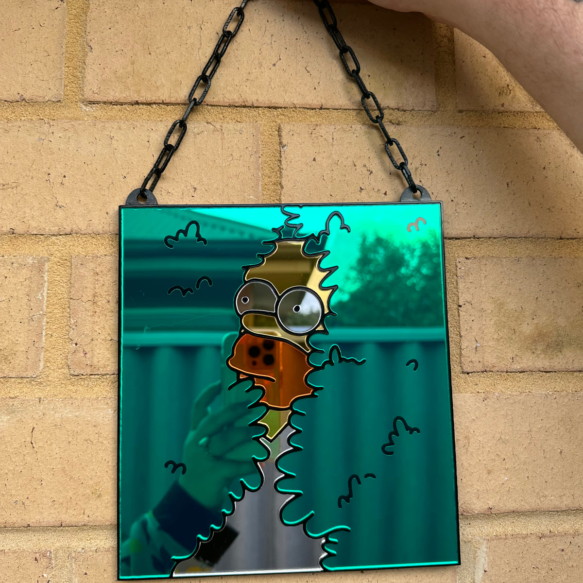 I Didn’t See Anything - Bush Mirror Hanging – Mr Raccoon Designs